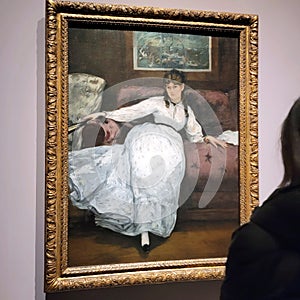 Edouard Manet's Painting, The Repose At The Met Museum In NYC