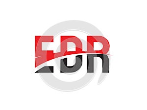 EDR Letter Initial Logo Design Vector Illustration