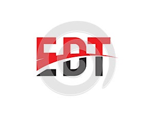 EDT Letter Initial Logo Design Vector Illustration
