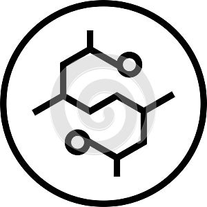 Edta free label line icon, vector illustration