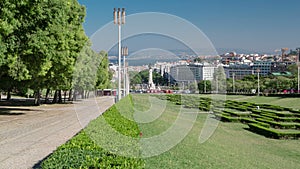 Eduardo VII park and gardens in Lisbon, Portugal timelapse hyperlapse photo