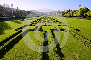 Eduardo VII park in Lisbon, Portugal