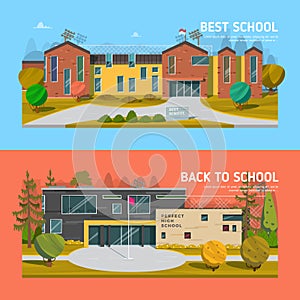 Educate theme vector collection