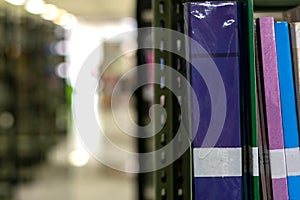 Education book library placed on the table study for knowledge learning