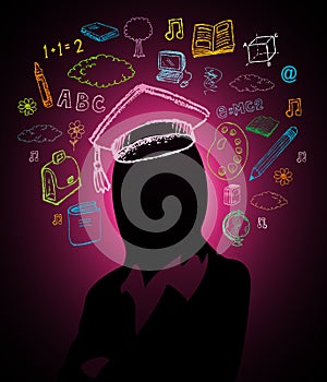 Education brainstorm concept