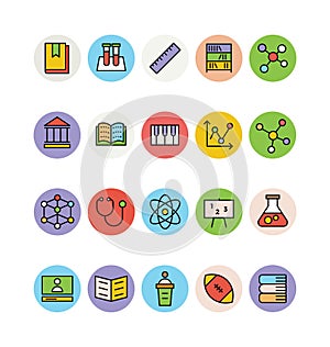 Education Colored Vector Icons 1