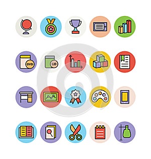 Education Colored Vector Icons 13