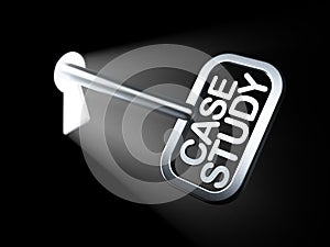 Education concept: Case Study on key