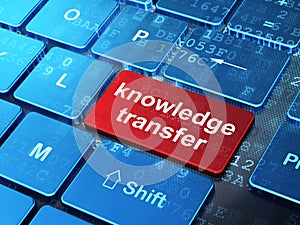 Education concept: Knowledge Transfer on computer