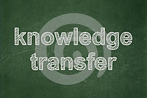 Education concept: Knowledge Transfer on chalkboard background