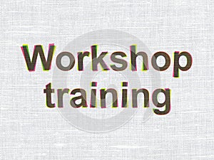 Education concept: Workshop Training on fabric