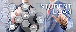 Education costs concept. Financial student background. Business