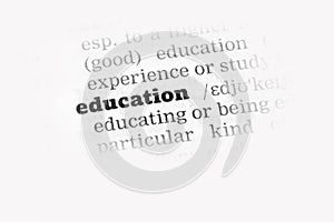 Education Dictionary Definition