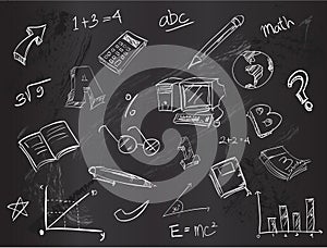 Education doodle pack vector