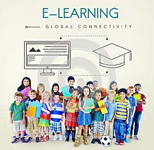 Education Global Connectivity Graphic Concept