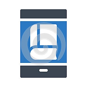 Education glyph color vector icon