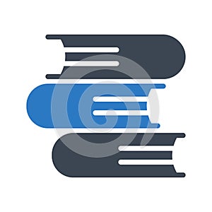 Education glyph colour vector icon