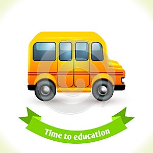 Education icon school bus