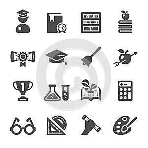 Education icon set 2, vector eps10