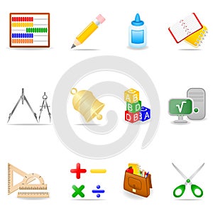 Education icon set