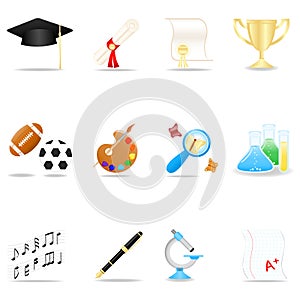 Education icon set