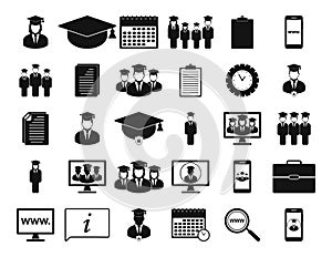 Education Icon set.