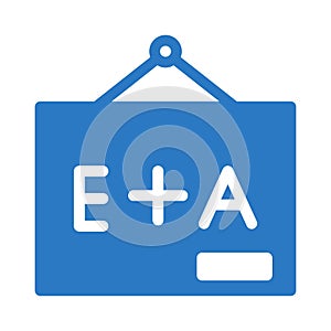 Education glyph color vector icon