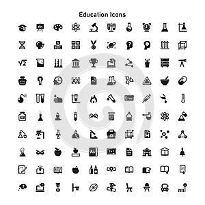 Education Icons Design Template