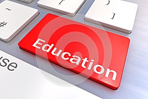 Education Keyboard Concept