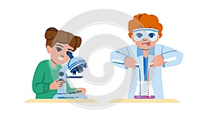 education kids science experiment vector