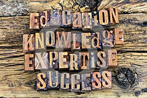 Education knowledge expertise success letters