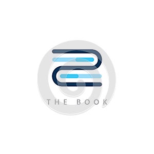 Education logo icon template. open book illustration