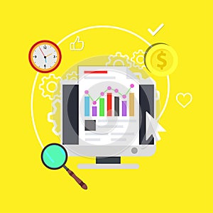 Education online computer training symbol. School business concept technology network. Digital styding idea information icon vecto