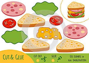 Education paper game for children, Sandwich