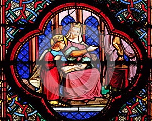 Education of Saint Louis by Blanche de Castille