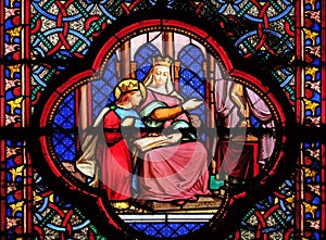 Education of Saint Louis by Blanche de Castille