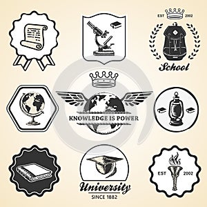 Education school academy university vintage symbol photo