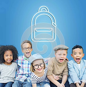 Education School Backpack Tutoring Concept