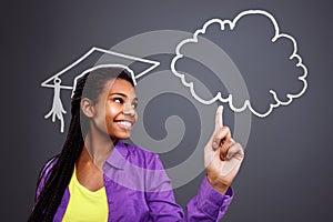 Education in school - idea at cloud