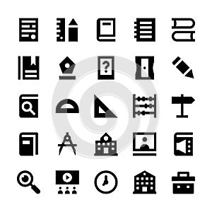Education and School Vector Icons 1