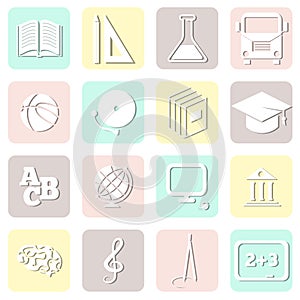 Education seamless, school pattern, vector