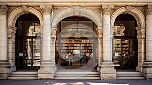 education shelf library building