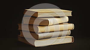 education stack of book