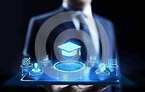 Education technology E-learning Online Training Webinar Seminar Knowledge Business Personal Development.