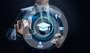 Education technology E-learning Online Training Webinar Seminar Knowledge Business Personal Development. photo
