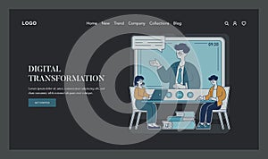 Education Trends. Flat Vector Illustration