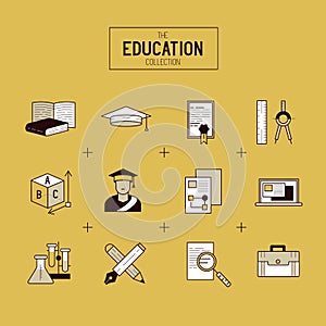 Education Vector Icon Set