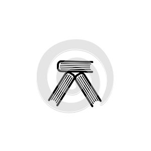 Education vector logo. Books logo. Bookstore logo