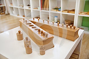 Education wooden cylinders