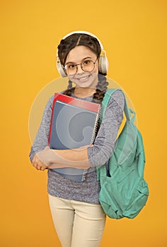 Education is your door to future. Happy kid back to school. Music education. Language courses. English for children